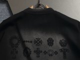 Chrome Hearts 26SS Fashion Horseshoe Sanskrit Cross Short Sleeve Unisex Casual Versatile Washed T-shirt