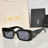 Dior Fashion Square Frame Sunglasses Versatile Glasses Size: 52-21-145