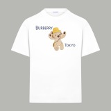 Burberry Fashion Limited Edition Painting Short Sleeve Unisex Casual Oversize T-shirt