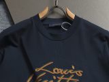 Louis Vuitton Fashion Embroidered Logo Short Sleeve Unisex Casual Versatile T-shirt