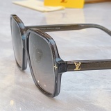 Louis Vuitton Fashion Retro Large Frame Sunglasses Versatile Glasses Size: 56-16-145
