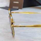 Chanel Fashion Retro Large Frame Sunglasses Versatile Glasses Size: 55-22-145
