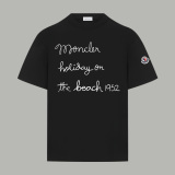 Moncler Classic Art Style Letter Printed Short Sleeve Unisex Casual Versatile T-shirt