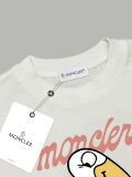 Moncler Fashion Cartoon Logo Printed Short Sleeve Unisex Casual Versatile T-shirt