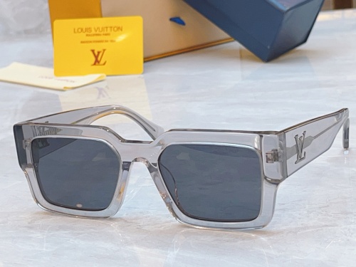 Louis Vuitton Fashion Retro Large Frame Sunglasses Versatile Glasses Size: 55-20-145