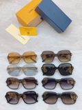 Louis Vuitton Fashion Retro Large Frame Sunglasses Versatile Glasses Size: 56-16-145