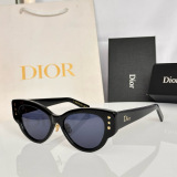 Dior Fashion Retro Cat Eye Sunglasses Versatile Glasses Size: 53-17-145