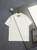 Louis Vuitton Fashion Diamond Embroidered Logo Short Sleeve Unisex Casual Versatile T-shirt