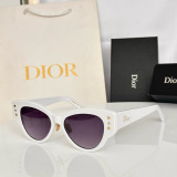 Dior Fashion Retro Cat Eye Sunglasses Versatile Glasses Size: 53-17-145