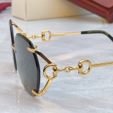 Gucci Fashion Frameless Sunglasses Versatile Glasses Size: 64-16-140