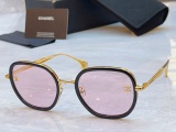 Chanel Fashion Retro Large Frame Sunglasses Versatile Glasses Size: 55-22-145