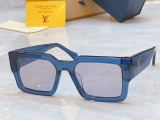 Louis Vuitton Fashion Retro Large Frame Sunglasses Versatile Glasses Size: 55-20-145