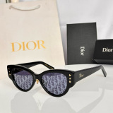 Dior Fashion Retro Cat Eye Sunglasses Versatile Glasses Size: 53-17-145