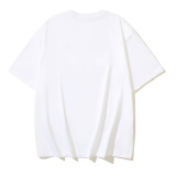 Off White Fashionable Foam Letter Logo Printed Short Sleeve Unisex Casual Versatile T-shirt