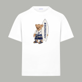 Burberry Fashion Limited Edition Animated Bear Printed Short Sleeve Unisex Casual Oversize T-shirt