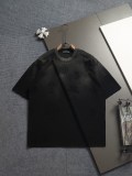 Chrome Hearts 26SS Fashion Horseshoe Sanskrit Cross Short Sleeve Unisex Casual Versatile Washed T-shirt