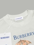 Burberry Fashion Limited Edition Painting Short Sleeve Unisex Casual Oversize T-shirt