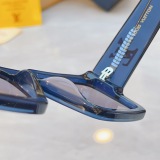 Louis Vuitton Fashion Retro Large Frame Sunglasses Versatile Glasses Size: 55-20-145