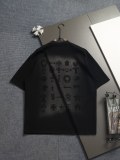 Chrome Hearts 26SS Fashion Horseshoe Sanskrit Cross Short Sleeve Unisex Casual Versatile Washed T-shirt