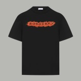 Burberry 26SS Fashion Logo Sandburg Printed Short Sleeve Unisex Casual Versatile T-shirt