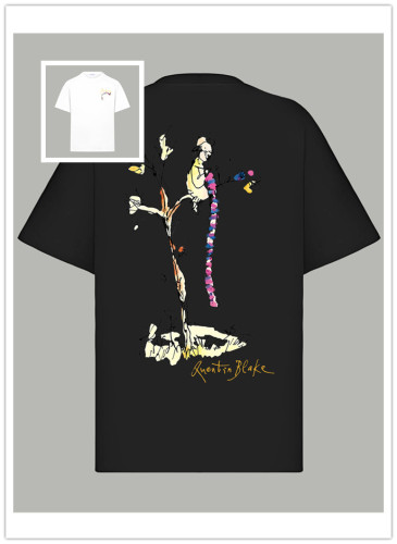 Burberry Fashion Brave Tree Printed Short Sleeve Unisex Casual Versatile T-shirt