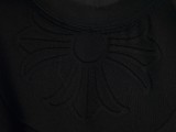 Chrome Hearts 26SS Fashion Horseshoe Sanskrit Cross Short Sleeve Unisex Casual Versatile Washed T-shirt