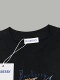 Burberry 26SS Fashion Feather Printed Short Sleeve Unisex Casual Oversize T-shirt