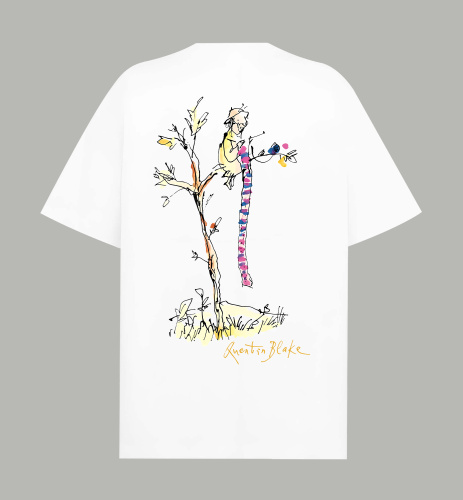 Burberry Fashion Brave Tree Printed Short Sleeve Unisex Casual Versatile T-shirt