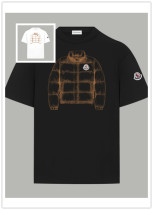 Moncler Fashion Down Jacket Printed Short Sleeve Unisex Casual Versatile T-shirt Moncler Fashion Down Jacket Printed Short Sleeve Unisex Casual Versatile T-shirt