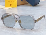Louis Vuitton Fashion Retro Large Frame Sunglasses Versatile Glasses Size: 56-16-145