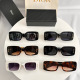 Dior Fashion Square Frame Sunglasses Versatile Glasses Size: 52-21-145
