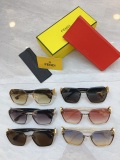 Fendi Fashion Square Frameless Sunglasses Versatile Glasses Size: 62-16-140