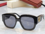 Gucci Fashion Retro Large Frame Sunglasses Versatile Glasses Size: 52-20-145