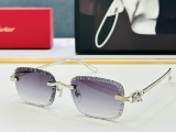 Cartier Fashion Personalized Frameless Sunglasses Versatile Glasses Size: 56-17-145