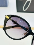 Gucci Fashion Retro Oval Sunglasses Versatile Glasses Size: 56-20-145