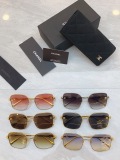 Chanel Fashion Square Frame Sunglasses Versatile Glasses Size: 59-18-145
