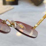 Bvlgari Fashion Personality Frameless Sunglasses Versatile Glasses Size: 61-16-145