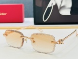 Cartier Fashion Personalized Frameless Sunglasses Versatile Glasses Size: 56-17-145