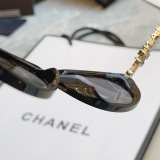Chanel Fashion Letter Logo Sunglasses Versatile Glasses Size: 54-17-140