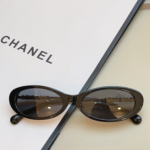 Chanel Fashion Letter Logo Sunglasses Versatile Glasses Size: 54-17-140