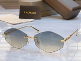 Bvlgari Fashion Personality Frameless Sunglasses Versatile Glasses Size: 61-16-145