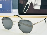 Gucci Fashion Retro Elliptical Metal Frame Sunglasses Versatile Glasses Size: 55-21-145