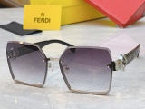 Fendi Fashion Square Frameless Sunglasses Versatile Glasses Size: 62-16-140
