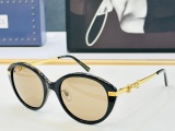 Gucci Fashion Retro Oval Sunglasses Versatile Glasses Size: 56-20-145