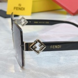 Fendi Fashion Square Frameless Sunglasses Versatile Glasses Size: 62-16-140