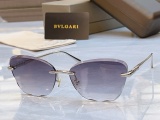 Bvlgari Fashion Frameless Cat Eye Sunglasses Versatile Glasses Size: 61-16-145