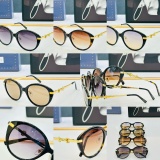 Gucci Fashion Retro Oval Sunglasses Versatile Glasses Size: 56-20-145