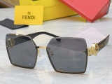 Fendi Fashion Square Frameless Sunglasses Versatile Glasses Size: 62-16-140
