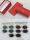 Cartier Fashion Sunglasses Versatile Glasses Size: 53-20-135