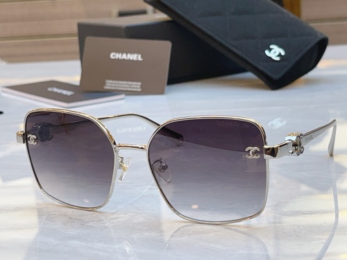 Chanel Fashion Square Frame Sunglasses Versatile Glasses Size: 59-18-145